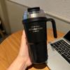 Taza de hielo con asa de gran capacidad transfronteriza SITARAYURI, termo de doble bebida, acero inoxidable 304, taza portátil para coche