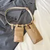 Nueva Bolsa de Cintura Europea y Americana para Mujer Bolsa Pequeña Moda PU Mini Bolsa para Teléfono Móvil Cruzada Casual Bolso de Hombro Personalizado
