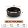 Plato pequeño de melamina de dos compartimentos tres compartimentos barbacoa coreana negro plato pequeño de dos compartimentos plato para condimentos plato para salsas comercial
