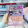 Anel Princesa Sanrio 24 Caixas Kuromi Anel de Desenho Animado Presente de Aniversário de Bebê Joia Anel Pequeno Anel