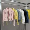 Estilo Transfronteiriço 2026 Outono Novo Gola Alta Pequena Manga Longa Design de Botão Duplo Estilo Retrô ins Jaqueta Jeans