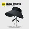 Sombrero de Paja Vacío con Protección para el Cuello, Chal Desmontable, Sombrero de Copa Vacío, Sombrero de Sol de Verano para Mujer, Protector Solar, Sombrero de Paja Transpirable de Ala Ancha
