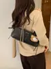 Bolso de Hombro Versátil de Nicho Coreano, Bolso Cuadrado Pequeño, Bolso de Mano Retro de Moda, Bolso Sencillo Casual para el Hombro para Viajar