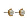 Aretes de Perlas con Aguja de Plata S925, Diseño Delicado de Capullo de Flor Francés, Temperamento de Corea del Sur, Estilo ins, Nueva Joyería para la Oreja 7591