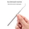 Fabricantes de aço inoxidável removedor de unhas portátil de cabeça dupla colher de sulco de unha para remover a pele morta unha stick ferramenta de unha