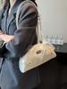 Coreia do Sul Design Nicho Bolsa de Axila Feminina 2025 Nova Moda Bolsa Bowling Portátil Versátil Bolsa de Ombro para Trabalho