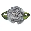 Fábrica de Fitas Folha em Oito 3D Decoração Floral Feita à Mão Fita de Cetim de Poliéster Fita de Organza Decoração de Folha Fita Floral