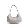 Bolsa Dumpling Personalizada Versátil de Nicho Couro Bovino de Primeira Camada Bolsa Transversal Feminina Grande Capacidade Sensação de Alto Padrão Couro Genuíno Bolsa de Ombro