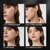 Pendientes de Plata de Ley S925 con Cierre de Mariposa, Estilo Nuevo, Plata Rota, Forma de C, Pendientes de Diseño de Semicírculo, Pendientes de Moda Versátiles Adecuados para el Verano