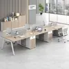 Mesa de conferencias de oficina estaciones de trabajo para personal de oficina escritorios de oficina mamparas de oficina simples y modernas estaciones de trabajo escritorios para computadora