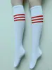 Calcetines de fútbol para niños y adultos, medias finas, calcetines para actuación de baile y cheerleading, calcetines deportivos para puestos y estudiantes