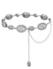 Cadena de cintura metálica repujada de venta caliente transfronteriza, cinturón de cadena de cintura versátil de moda retro, accesorios para vestido, decoración de cintura