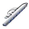 Estación de Acoplamiento Hub USB 3.0 Extensor USB 7 Puertos Tipo C para Laptop