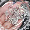 Arte de Unhas Zircônia Estilo Natalino com Joias de Diamante Fundo Reto Mini Zircônia para Unhas Diamante DIY Arte de Unhas de Natal Joias de Diamante