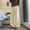 Pantalones casuales versátiles de color liso para hombre, pants de primavera y otoño, pants deportivos holgados para hombre, pantalones de pierna recta