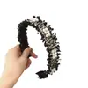 Diadema de perlas estilo coreano, retro, elegante y suave, estilo Chanel, para mujer, con múltiples combinaciones, antideslizante.