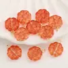 Cuentas Dispersas de Hielo Transparente Estilo Antiguo, Cuentas de Vidrio con Flor en Degradado, Materiales para Cuentas de Pulseras DIY, Accesorios Hechos a Mano para Pendientes