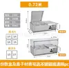 Mesa de Ensalada de Escritorio Gabinete Comercial para Conservar Frescura Gabinete Pequeño de Ensalada Mesa de Cristal para Espolvorear Pizza Vitrina Refrigerada para Postres