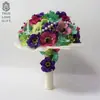 Directo de fábrica novia sosteniendo ramo flor de seda simulación boda boda boda boda accesorios de boda flores para sostener en foto flores artificiales