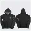 Sudadera con capucha de marca de moda callejera americana Y2K Unisex Reversible Chaqueta con estampado de leopardo Top Cruz Gótico