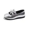 Zapatos de charol para niña con lazo, zapatos de princesa de suela blanda, zapatos de cuero para niños estilo primavera y otoño para edades de 6 a 12 años, adecuados para actuaciones y bailes