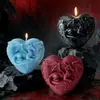 Vela Aromática com Estampa de Dragão Coração Estilo Escuro Decoração de Festa de Halloween Adereços Criativos Vela de Presente de Feriado