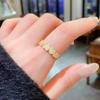 Recomendado en Little Red Book Anillos Personalizados de Corazón a Corazón con Circonita Microincrustada Moda Lujo Ligero Sentido Avanzado Lleno de Diamantes Anillo de Dedo de Amor