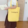 Bolsa Tote Grande de Listras Estilo Commuter para Estudantes, Nova Versão Coreana 2026, Bolsa de Ombro Versátil para Mulheres
