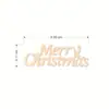 Enfeite de Madeira de Natal Feliz Aniversário Feliz Natal Enfeite para Decoração de Bolo