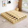 Estrado de Madeira Maciça 1,5m Estrutura com Ripas Placa Rígida Colchão 1,8m Suporte de Ripas Tatami Suporte Lombar Elevação Rígido
