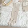 Calcetines Retro de Punto Trenzado para Otoño e Invierno, Calcetines Largos Espesos, Calcetines Versátiles Hasta la Rodilla, Calcetines Largos Holgados