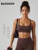 Nuevo sujetador deportivo transfronterizo para mujer con almohadillas extraíbles en el pecho, sujetador de yoga sexy con tiras cruzadas para Pilates y yoga