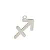 Colar Pulseira Constelações do Zodíaco DIY Feito à Mão Pingente Pequeno Acessórios de Pingente Único de Aço Inoxidável Multiuso