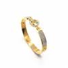 Moda Europeia e Americana Transfronteiriço Pulseira de Florzinha com Pedras de Lama Cheia de Diamantes Luxo Acessível Estilo Aço Titânio Pulseira de Ouro 18K Pulseira Não Desbota