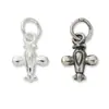 Plata de Ley S925 Sólida Lindo Colgante de Avióncito Cuerda Trenzada Trenzada con Cuentas Encanto de Avión Cuerda Trenzada Trenzada Hecha a Mano DIY Accesorios de Plata