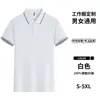 Camisa Polo Camiseta Industria de Catering Logo Impreso Camisa Publicidad Cultural Partido Electoral Uniforme de Clase Reunión Anual de Empresa Manga Corta