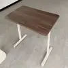 Mesa de noche para uso doméstico, mesa ajustable en altura manual y móvil con ruedas, escritorio de escritura pequeño para estudiantes, mesa de estudio para niños con ruedas