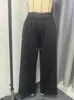 Amazon SHEIN ropa de mujer europea y americana transfronteriza invierno 2026 elástico forrado de polar suelto pierna ancha deportivo casual pantalones largos