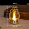 Lámpara Mini Pony Retro LED Electrónica Portátil Lámpara de Vela Prop de Atmósfera Decorativa Luz Regalo de Cumpleaños Pequeño Adorno