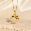 Colar Árvore da Vida Oca Cravejado com Diamantes para Mulheres, Cobre Banhado a Ouro, Exquisito, Luxo Leve, Não Desbota, Joias Europeias e Americanas Atacado Transfronteiriço