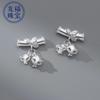 Pie Plata 999 Orquídea Codo Colgante Hecho a Mano DIY Accesorios de Plata Esterlina Cuerda de Mano Plata Dura 3D Colgante Pequeño Estilo Chanel