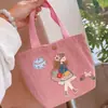 HD9141A04 Bolso tote de pana estilo artístico y natural, bolsa para el almuerzo, bolsa de almacenamiento, bolsa de mamá, venta al por mayor para ventas transfronterizas