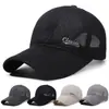 Sombrero de Ala Extendida para Hombre, Gorra de Béisbol de Verano para Protección Solar al Aire Libre, Gorra de Pesca de Malla Transpirable para Exteriores