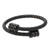Joyería de Comercio Exterior Pulseras y Brazaletes Geométricos Retorcidos Personalizados de Acero Inoxidable de Moda Retro Accesorios al por Mayor para Hombres