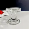 Portavelas de Vidrio Transparente Transfronterizo Hexágono Inserto Varilla Portacera para Velas Cena a la Luz de las Velas para Fiesta de Bodas Portavelas Copa Base de Flores