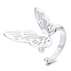 Pinza de Oreja Mariposa para Mujer Plata de Ley 925 Diseño de Personalidad Mariposa Dulce Pinza de Oreja Asimétrica Estilo ins Joyería de Oreja Elegante