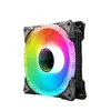 Ventilador de chasis RGB Coolmoon Light de 12 cm, silencioso, Eclipse Aurora, ventilador de refrigeración de chasis luminoso para computadora