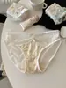 Imprescindible para el Año del Caballo 2026~ Bragas de Malla Patchwork para Mujer Juveniles Ajustadas al Cuerpo Tentadoras de Cintura Baja Sin Costuras Sexy Estampado de Leopardo Patrón de Corazón