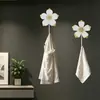 Ganchos de Hierro Forjado Florales de Lujo para Entrada, Ganchos de Pared sin Rastro para Colgar Ropa, Decoración de Puertas y Paredes, Ganchos Adhesivos para Llaves y Bolsas