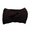 Diadema ancha coreana de alta calidad tejida para deportes, yoga, dama, accesorios para el cabello, 19 colores, diadema cruzada de lana